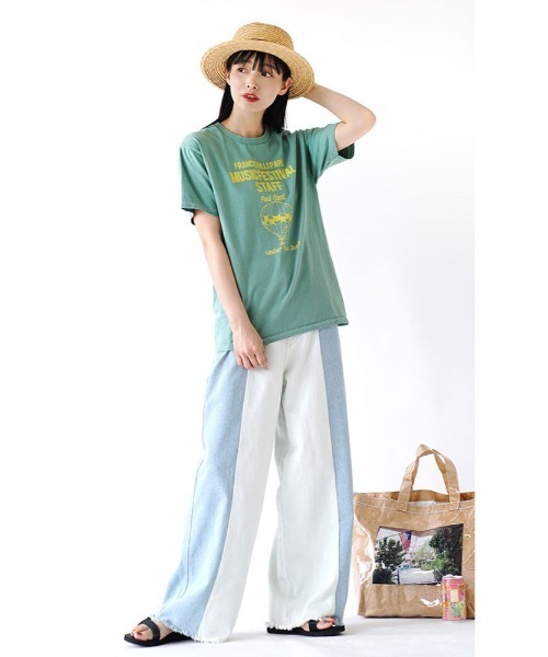 「e-zakkamania stores」 半袖Tシャツ M ライラック レディース_画像9