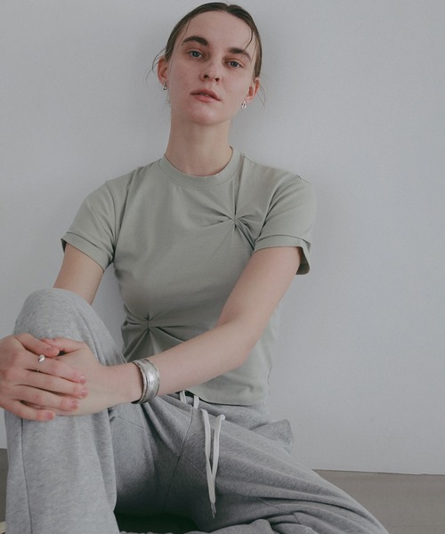 MANOF（マノフ） tシャツ 半袖 TUCK CUT TOPS レディース : ZOZOTOWN