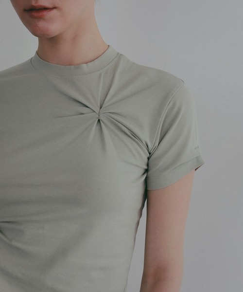 MANOF（マノフ） tシャツ 半袖 TUCK CUT TOPS レディース : ZOZOTOWN 