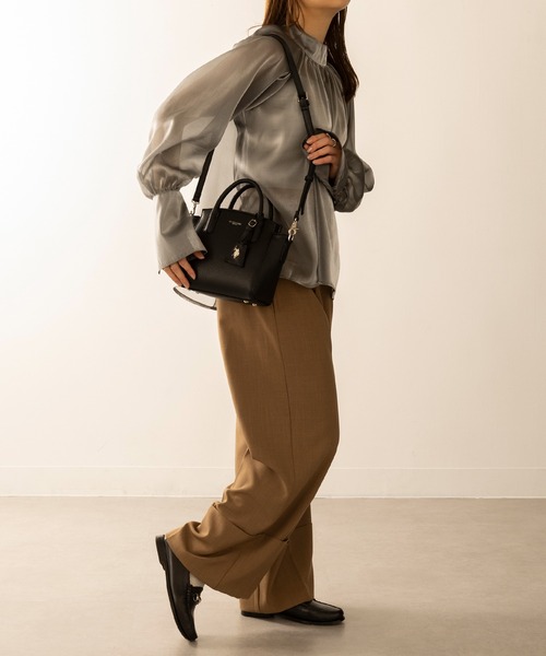 「U.S. POLO ASSN.」 2WAYバッグ FREE ブラック レディースの画像