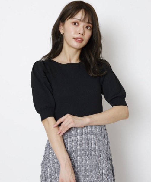 「WILLSELECTION」 半袖ワンピース MEDIUM ブラック系その他5 レディース_画像3