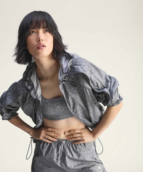 adidas by Stella McCartney パーカー ランニング プリント ジャケット