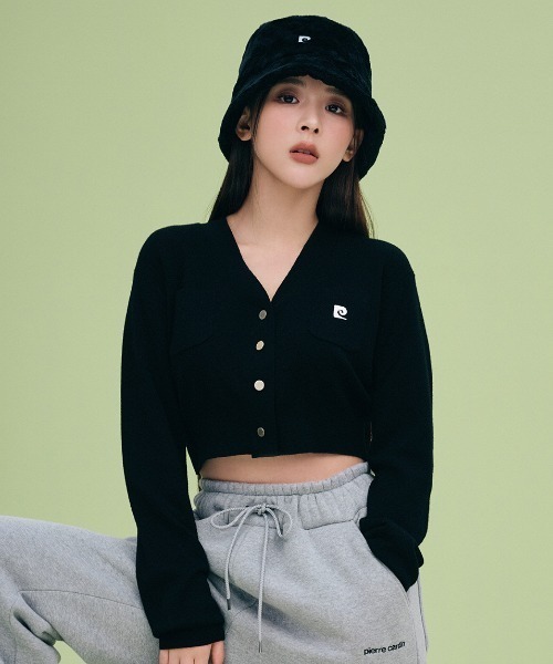 FRAY.I.D 刺繍入りニットカーディガン FRAY I.D（フレイ・アイディー） ニットカーディガン「pierre cardin