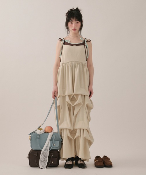 loin nuit カップ付き キャミソール ribbon design camisole / リボン