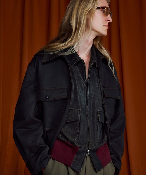 ブルゾン アウター CRACK TERRY BLOUSON メンズの画像