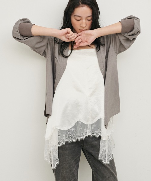 LARUTA（ラルータ） ブラウス シャツ 「LARUTA」ストレッチVネック