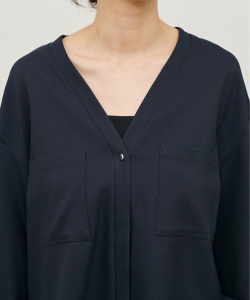 LARUTA（ラルータ） ブラウス シャツ 「LARUTA」ストレッチVネック