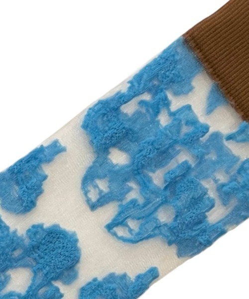 FAKUI 靴下 3COLOR FLOWER SEE-THROUGH SOCKS / 3カラー花柄シースルー