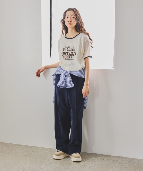 niko and…（ニコアンド） tシャツ アソートスラブリンガーTシャツ