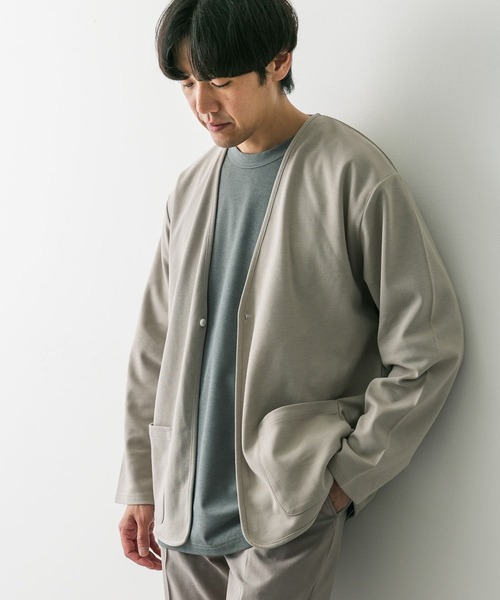 「URBAN RESEARCH DOORS」 カーディガン LARGE ブルー メンズ_画像3