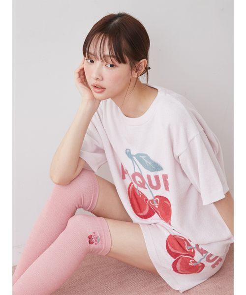 新品 ジェラートピケ スムーズィーフルーツジャガードプルオーバー&ショートパンツ gelato pique（ジェラートピケ） パジャマ ルームウェア スムーズィー