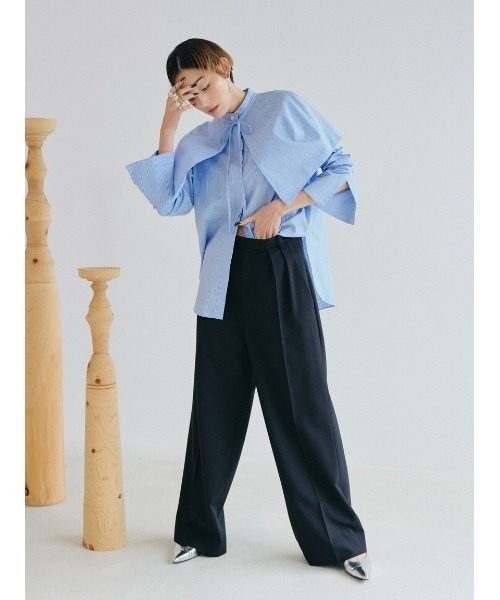 「styling/」 長袖ブラウス FREE ホワイト レディース_画像6