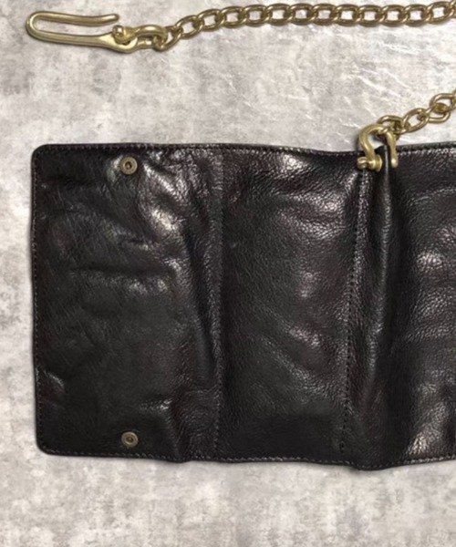 長財布 財布 ヴィンテージライク レザーロングトラッカーウォレット メンズの画像