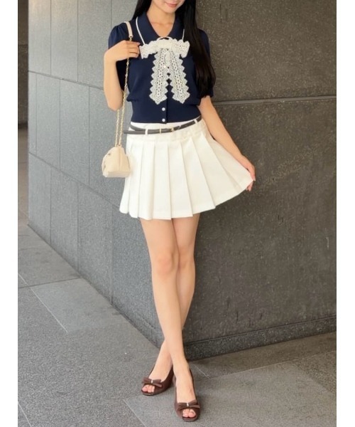 SNIDEL（スナイデル） パンツ ベルトセットプリーツミニスカショーパン