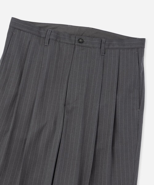 パンツ George Herringbone Stripe Two Tuck Pant メンズの画像