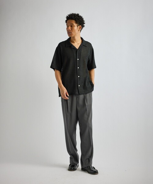パンツ George Herringbone Stripe Two Tuck Pant メンズの画像