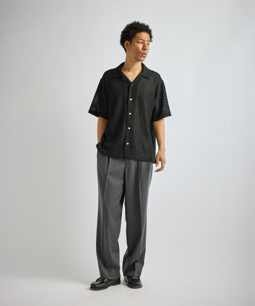 パンツ George Herringbone Stripe Two Tuck Pant メンズの画像