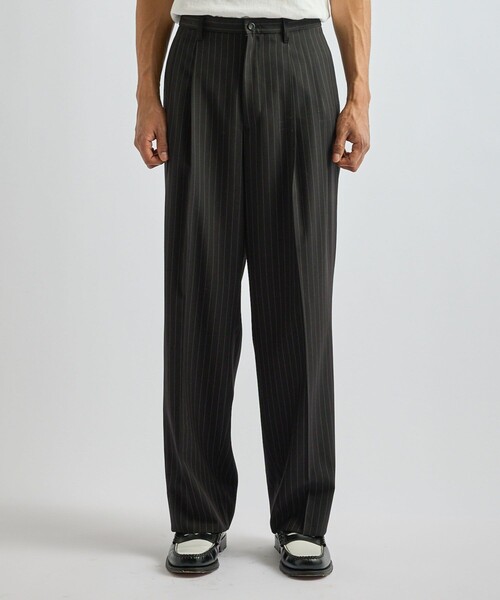 パンツ George Herringbone Stripe Two Tuck Pant メンズの画像