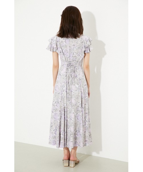 「rienda」 半袖ワンピース MEDIUM ブラック レディース_画像4