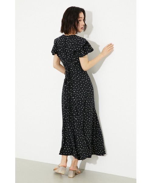 「rienda」 半袖ワンピース MEDIUM ブラック レディース_画像8