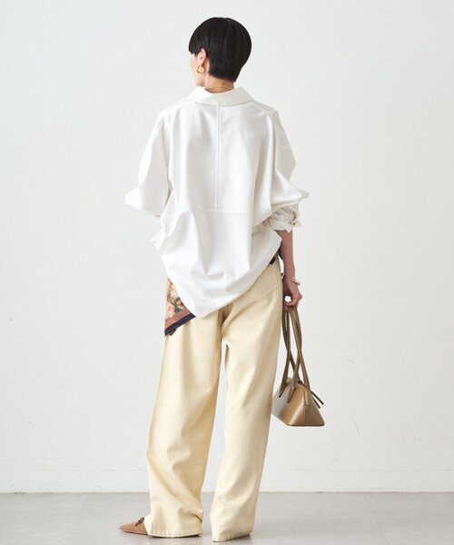 「LOUNGEDRESS」 長袖シャツ FREE ネイビー レディース_画像4