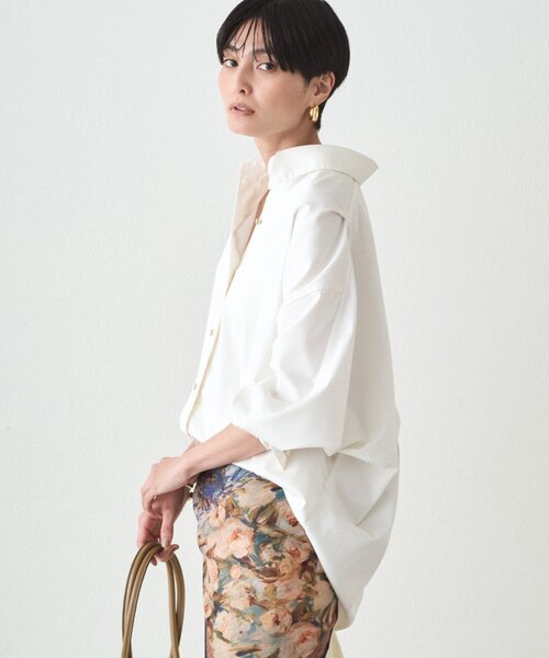 「LOUNGEDRESS」 長袖シャツ FREE ネイビー レディース_画像6