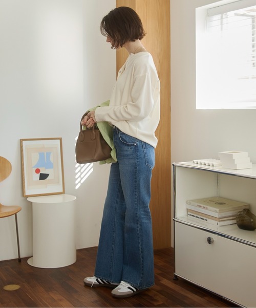 「ANGIE」 長袖カットソー FREE 杢グレー レディース_画像3