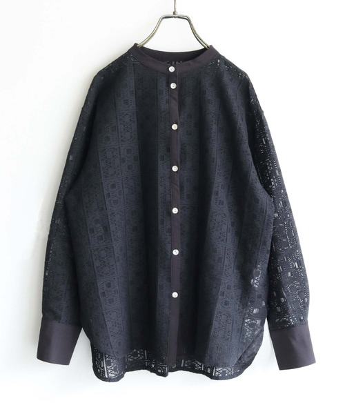 「vingtrois」 長袖ブラウス M ブラック レディース_画像5