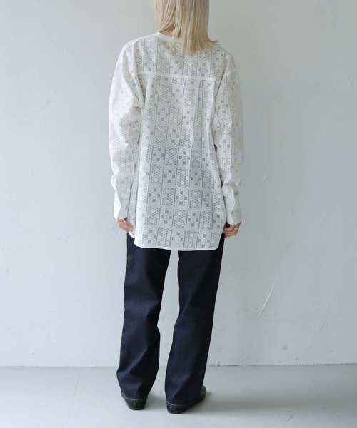 「vingtrois」 長袖ブラウス M ブラック レディース_画像7