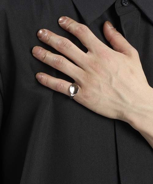 NO ID.（ノーアイディー） 指輪 リング 「NO ID.」Concave Signet Ring