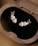 ピアス ピアス 花 ラインストーン 可愛い イ...の詳細画像2