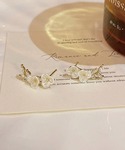 ピアス ピアス 花 ラインストーン 可愛い イ...の詳細画像5