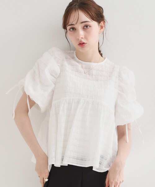 Couture Brooch（クチュール ブローチ） ブラウス シャツ 夏 半袖