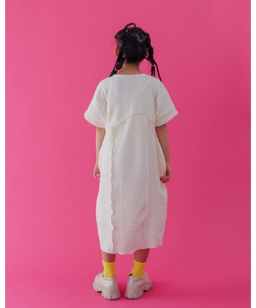 「unica」 「KIDS」半袖ワンピース X-LARGE ブラック キッズ_画像8
