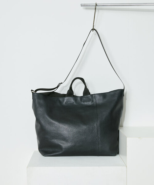 ファーストハンド 2WAY レザー メッセンジャーバッグ シボ革 美品 Firsthand（ファーストハンド） ショルダーストラップ ショルダー