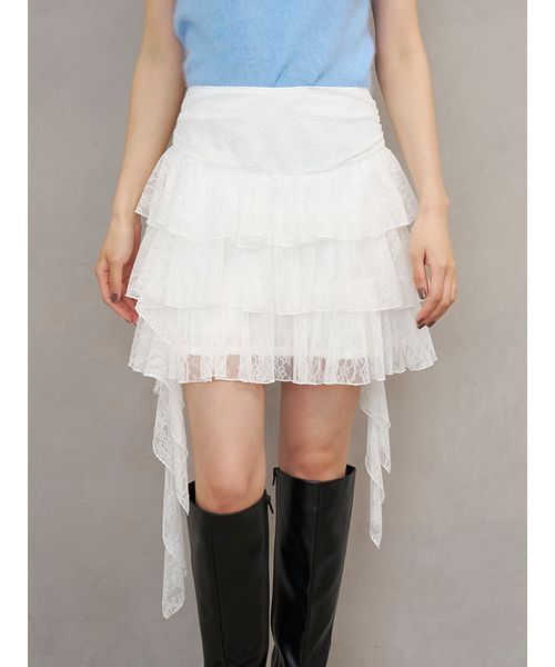 SNIDEL（スナイデル） パンツ ツイストフリルミニスカショーパン