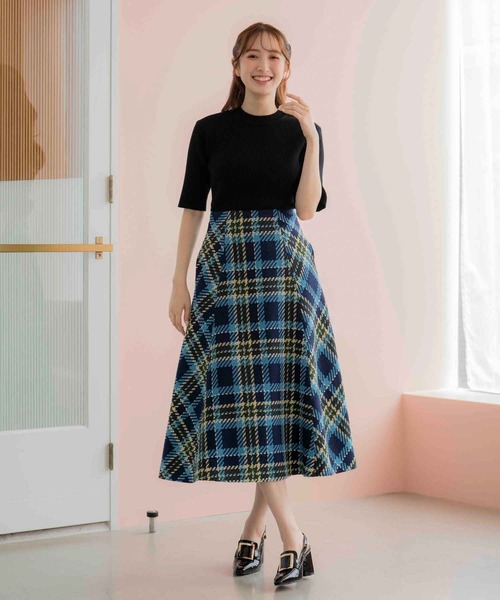 「NOELA」 半袖ニット フリー ブルー レディース_画像4