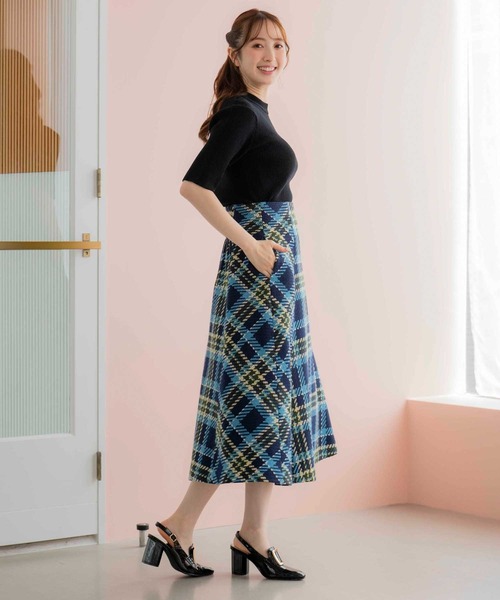 「NOELA」 半袖ニット フリー ブルー レディース_画像5