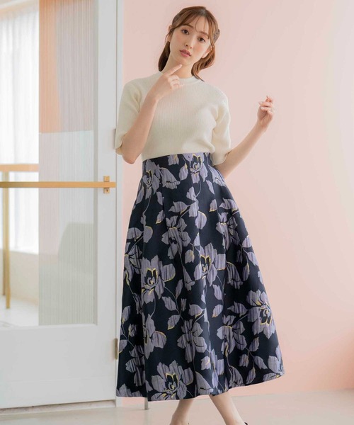 「NOELA」 半袖ニット フリー ブルー レディース_画像9