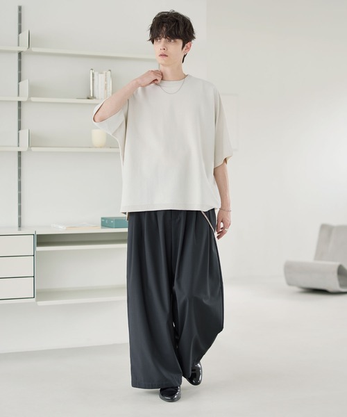 cos バギーフレア ワイドスラックス ダークグレー ストライプ cos バギーフレア ワイドスラックス ダークグレー ストライプ