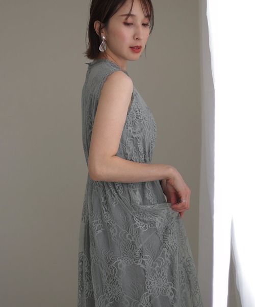 【送料込】パーティー ドレス ワンピース ノースリーブ ラメ atlo ドレス 結婚式ワンピースドレスノースリーブとミモレ丈ラメ
