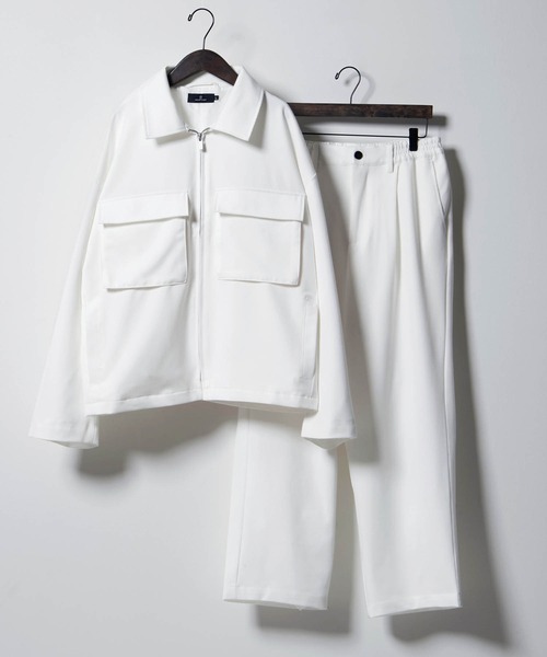 輝く高品質な セットアップ セットアップ Trストレッチ スーツ地 オーバーサイズ Cpoジャケット ワイドパンツ 21spring 50 Off Www Muslimaidusa Org