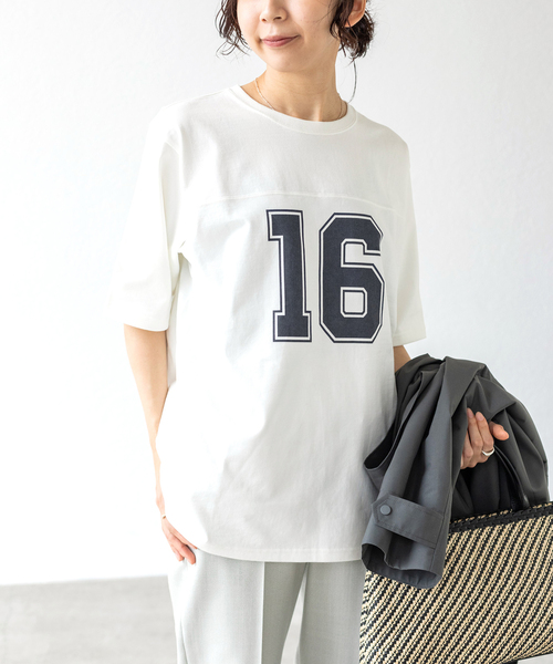 IENA（イエナ） tシャツ Tシャツ LIEN Numberling 16 Tシャツ