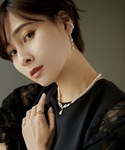 ネックレス パールチャームビジューネックレス ...の詳細画像3