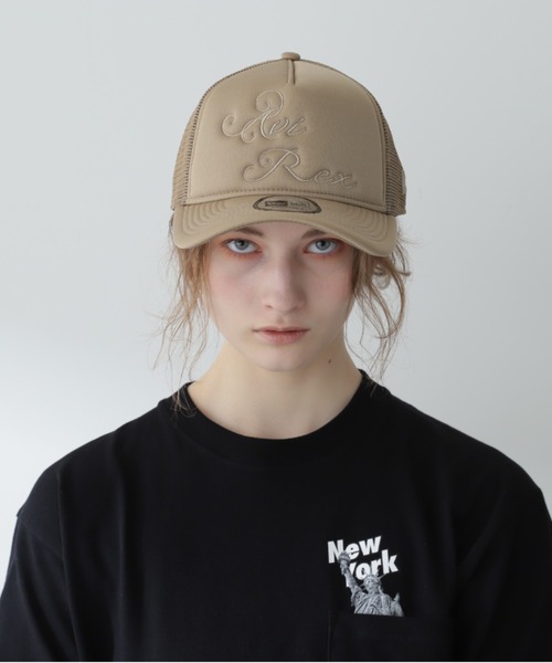 NEW ERA（ニューエラ） キャップ 帽子 カーシブ ロゴ メッシュキャップ