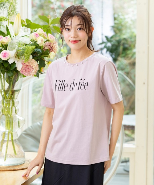 Rose Tiara（ローズティアラ） tシャツ fille de feeロゴTシャツ