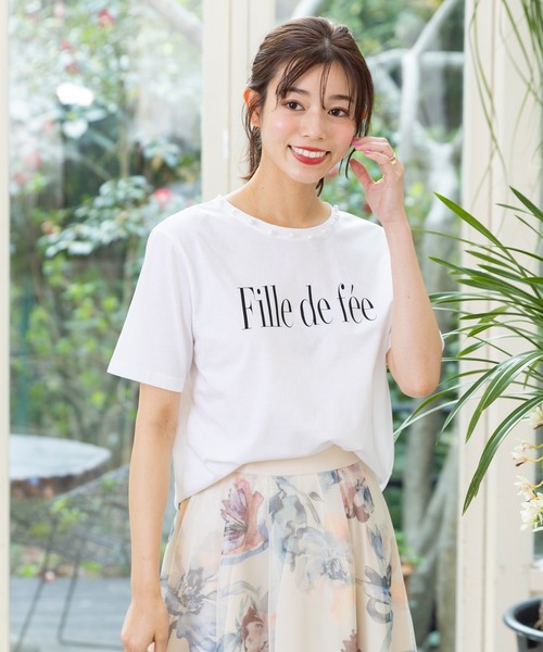 Rose Tiara（ローズティアラ） tシャツ fille de feeロゴTシャツ