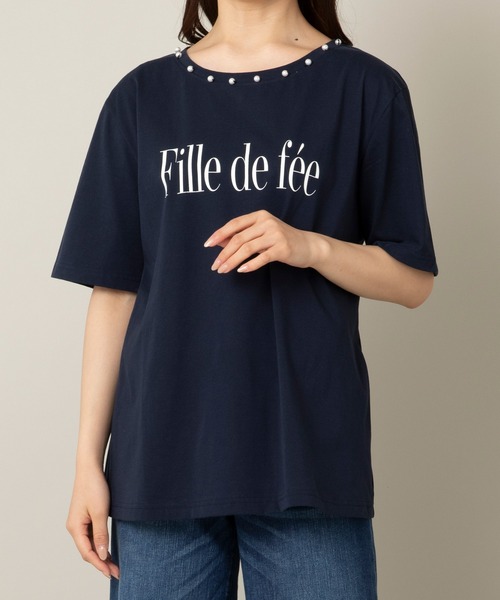 tシャツ fille de feeロゴTシャツ レディース Rose Tiara tシャツ fille de feeロゴTシャツ レディース