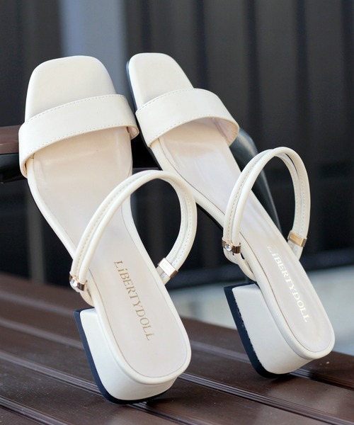 【関税込み】HEREU★ALARO スクエアトゥ Tバー サンダル 2色 ALARO TWO-PART HEEL - Square-Toe Sandal – Hereu Studio
