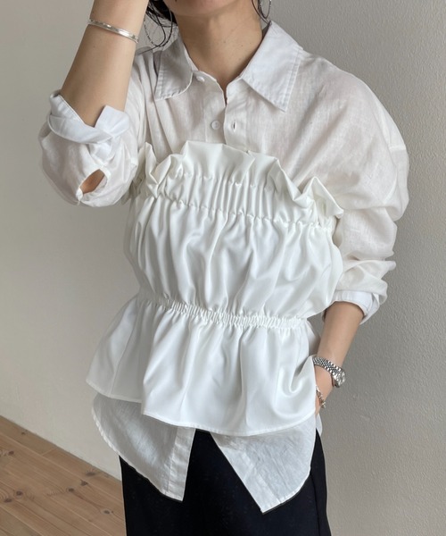 wee9s（ウィークス） ベスト ジレ plus one bustier / プラスワン